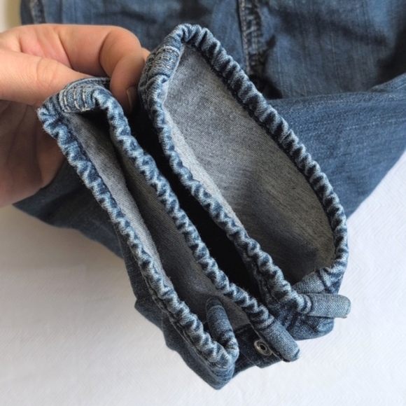 babyGap 1969 jersey lined denim carpenter overalls 18-24 months baby unisex - Picture 4 of 8